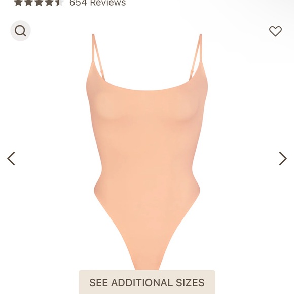Skims fits everybody cami bodysuit - xxs - limited color：nectar - Picture 5 of 7